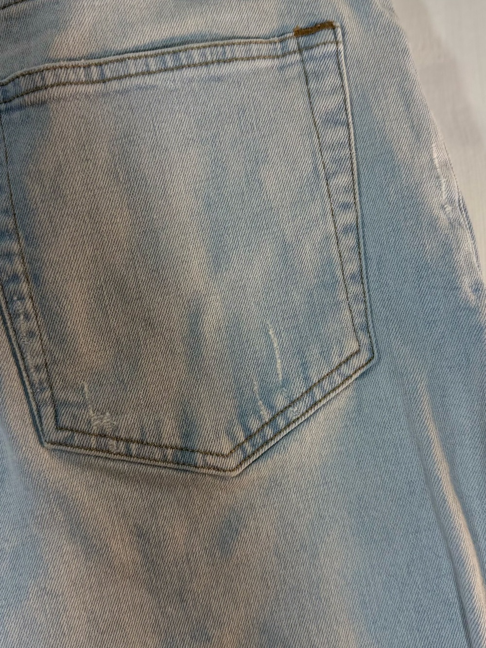 Abercrombie & Fitch Light Blue Ankle Ultra High Rise Straight Leg Jeans - Picture 4 of 16